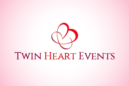 Twin Heart Events Logo Design